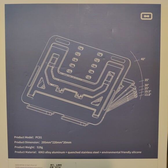 Apple Macbook Tablet- Stand- Ergonomic , Ipad Air Pro- NEW - Picture 3 of 9